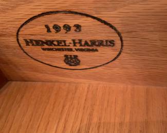 Henkel-Harris demilune cabinet