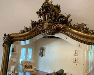 Large antique mirror