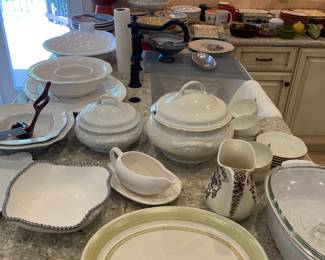 Stoneware serving pieces