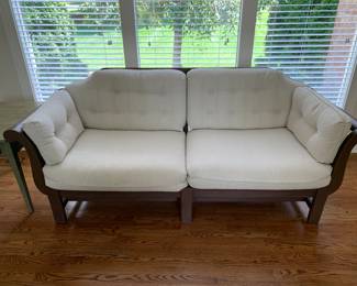 Wood frame sofa
