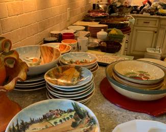 Italian scene dishes