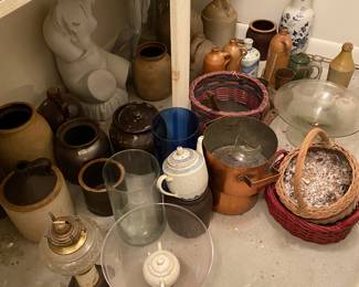 Crocks, jugs and stoneware