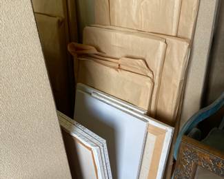 Stretched canvases