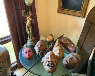 Selection of tribal masks