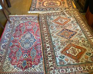 Many Oriental rugs