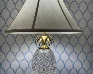 Pair of Waterford Pinecone Lamps