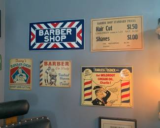 Barber signs