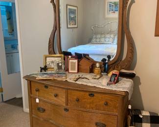 Antique dresser with mirror