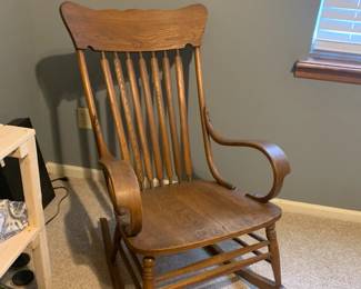 Wooden rocking chair