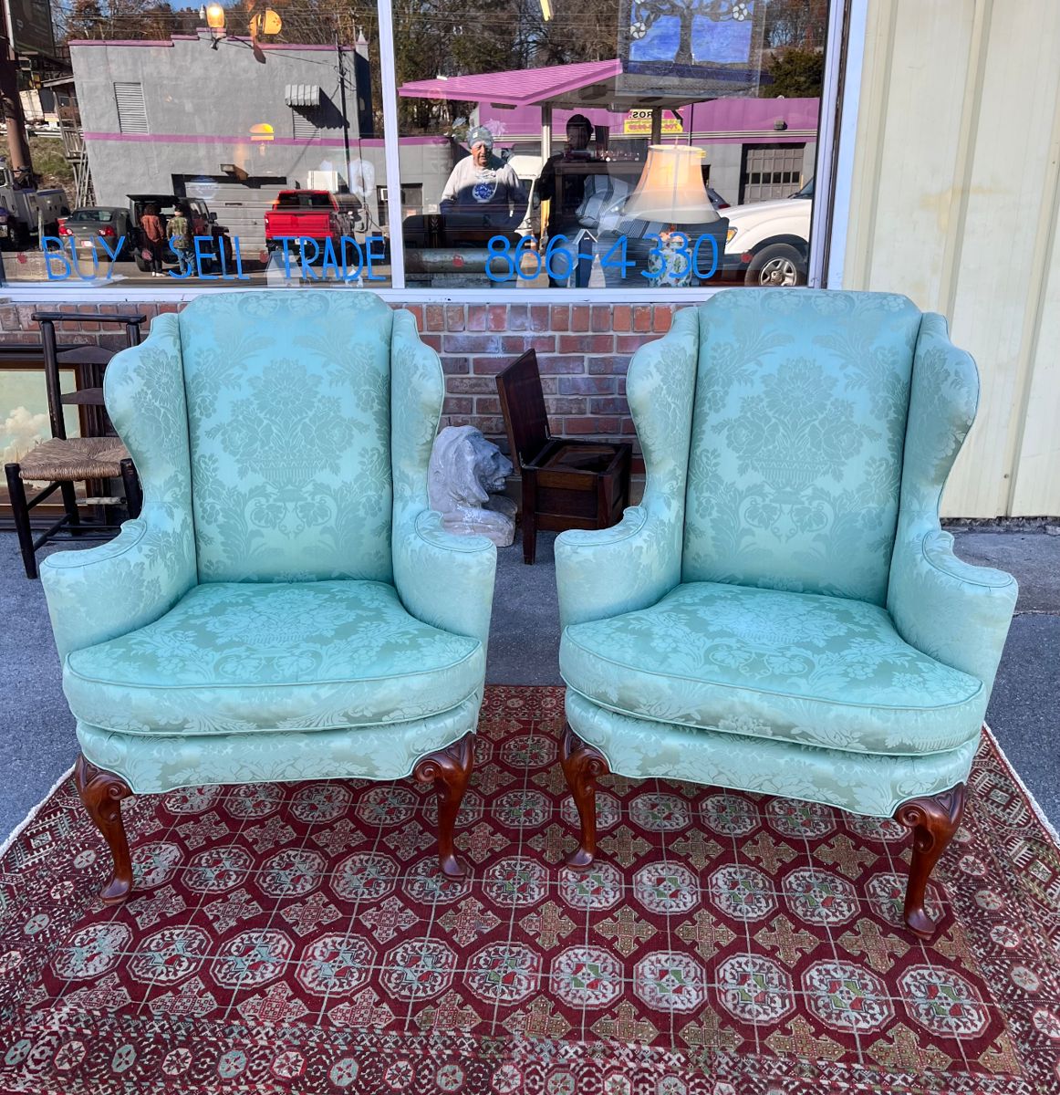 Baker Historic Charleston Wingback Chairs