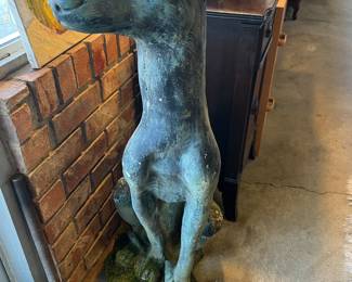Concrete Greyhound Statue
