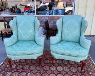 Baker Historic Charleston Wingback Chairs