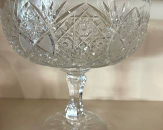 Cut Glass Bowls and Compotes