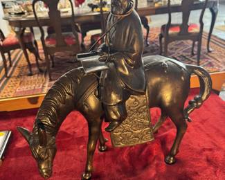 Japanese Bronze. well marked. rider is removeable from the horse