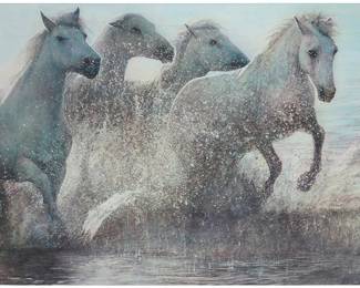141
Ray Hare
b. 1950
"Follow," 2016
Acrylic on canvas
Signed and dated lower right: R. Hare .16; titled from a copy of the artist's invoice
60" H x 84" W
Estimate: $4,000 - $6,000
