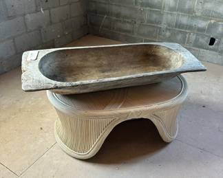 Antique dough bowl.