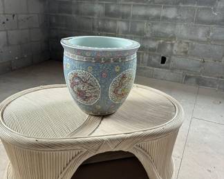 Large Chinese porcelain planter.