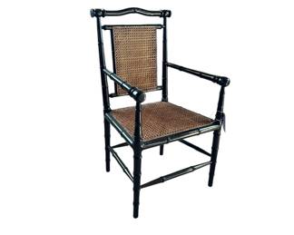 Cane armchair.