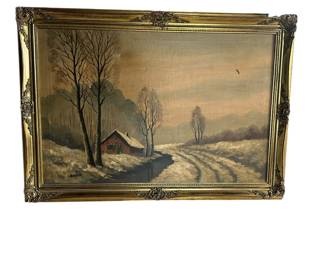 Antique oil painting.