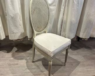 Set of 4 antique cane back dining chairs. Sturdy, cane in good shape.