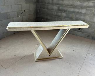 Mid century modern laminate console