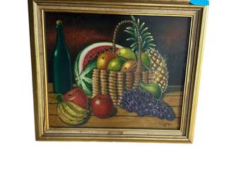 Vintage oil painting.