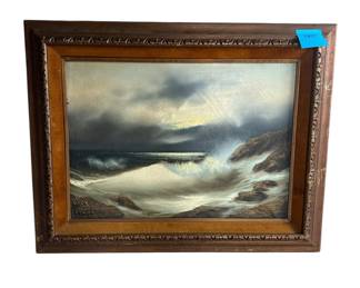 Original oil seascape.