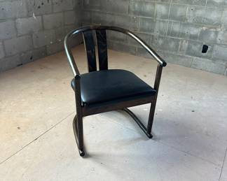 Fabulous mid century barrel back set of 6 dining chairs.