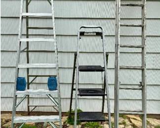 Ladder Bundle - 2 Ladders and Step Stool