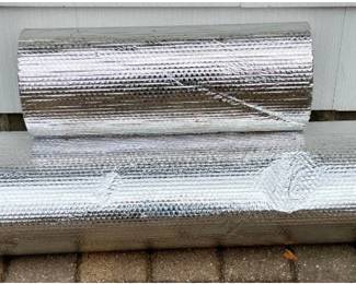 Reflective Bubble Foil Thermal Insulation - 2 pieces 21' x 4' and 15' x 2'