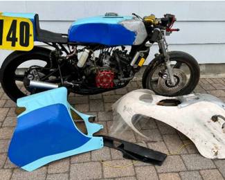 Vintage Kawasaki Motorcycle - Project Bike for Parts Only