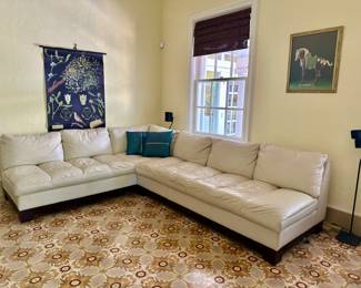 Sectional Sofa from Bloomingdale's. The wall chart is sold.