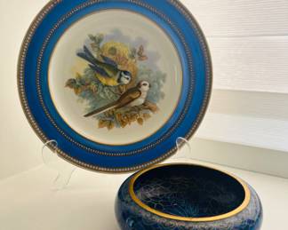 The blue cloisonne bowl is sold.