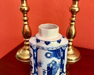 The brass candleholders are sold.