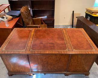Baker Leather Top Desk