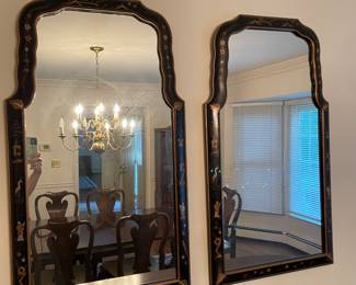 Pair of Oriental Style Mirrors