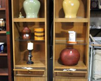 Round-top bookshelves