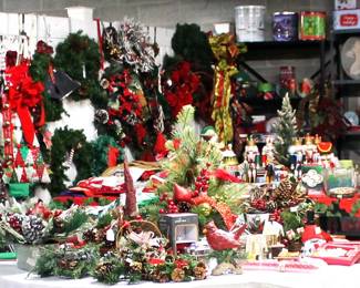 Lots of holiday decor. Christmas and every other holiday!