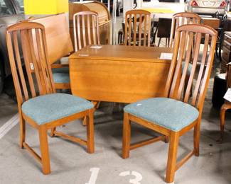 Heywood-Wakefield table & 6 chairs