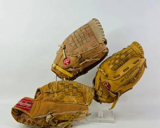 Rawlings Leather Baseball Gloves