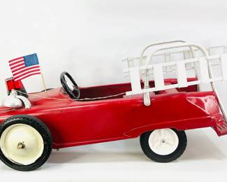 Vintage Firetruck Pedal Car