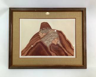 "Dos En Rojo" by Amado Maurilio Pena Jr Art