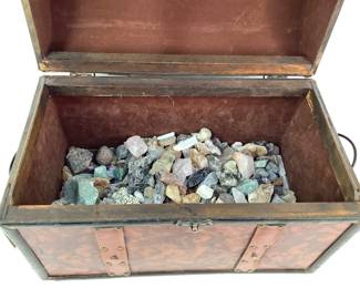 Treasure Chest of Rocks and Crystals