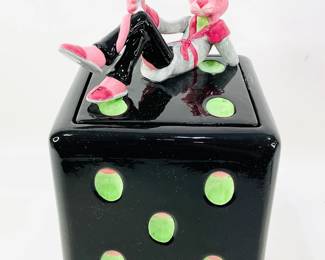 New Pink Panther "Dice" Cookie Jar