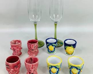 Longton Pottery Egg Cups