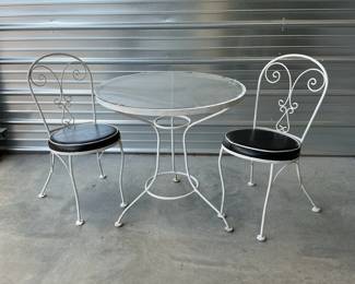 Wrought Iron Patio Bistro Set
