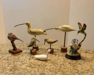 Coastal Birds And Ceramic Birds