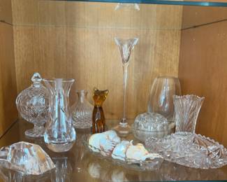 Assorted Crystal Decorative Pieces