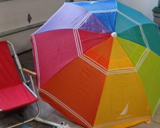 Beach Umbrella, Chair and other