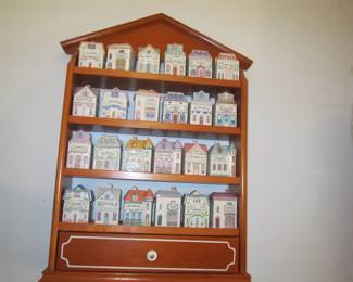 Ceramic spice rack houses